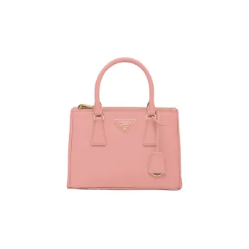 PRADA Galleria Killer Bag Leather Shoulder Bag Crossbody Bag Handbag Small Size Women's Pink