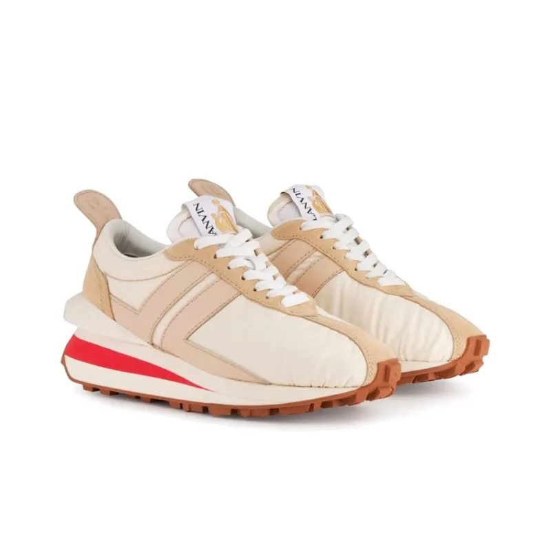 Lanvin Bumpr Anti Slip Wear Resistant Low Top Casual Shoes Women's Beige-2
