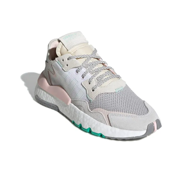 Adidas Nite Jogger White Mint Pink Women's-2