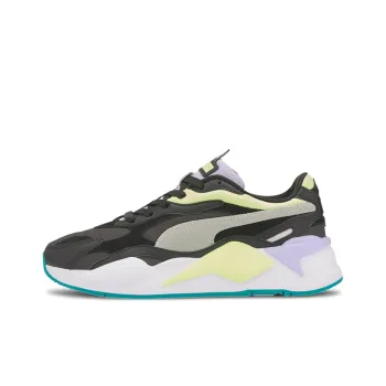 PUMA Rs G RS X3 Layers Slip Resistant Breathable Lightweight Low Top Casual Shoes Women's White Black Yellow