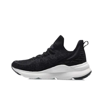 LiNing EazGo Comfortable Collection Lightweight Low Top Casual Shoes Women's Black White