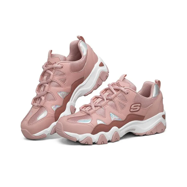 Skechers D Lites 2.0 Low Top Running Shoes Pink Women's-2