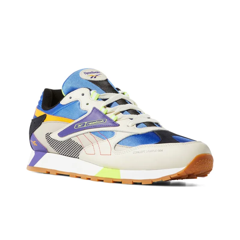 Reebok Classic Leather ATI 90s Casual Shoes Unisex Low-Top Gray/Blue/Purple-2