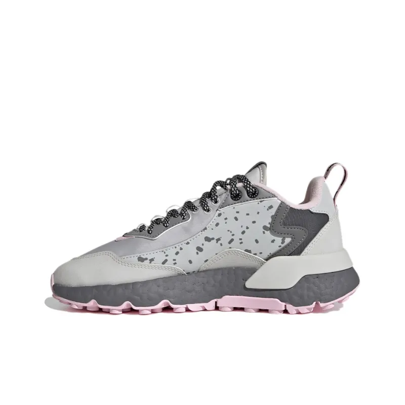 Adidas Originals Nite Jogger For Grey/Pink Women's-0