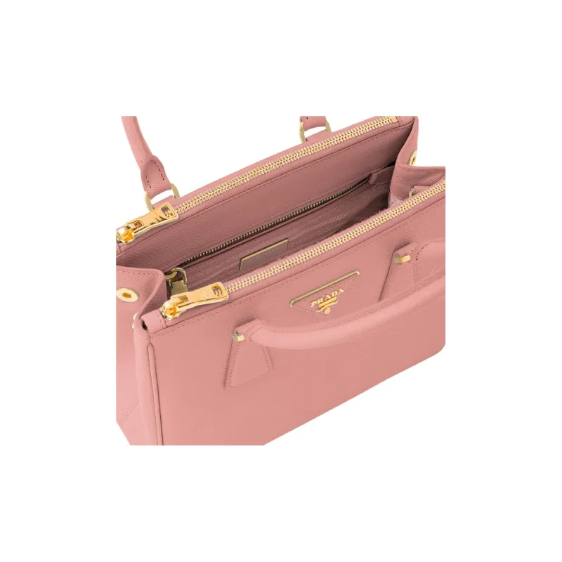 PRADA Galleria Killer Bag Leather Shoulder Bag Crossbody Bag Handbag Small Size Women's Pink-3