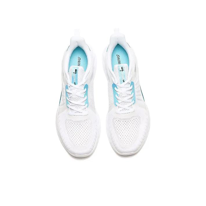 361° QU!KFOAM Cushioning Anti Slip And Wear Resistant Low Top Sports Casual Shoes Men's White Blue-1