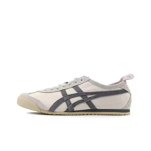 Onitsuka Tiger MEXICO 66 Casual Shoes Unisex Low-Top Creamy White Carbon Gray