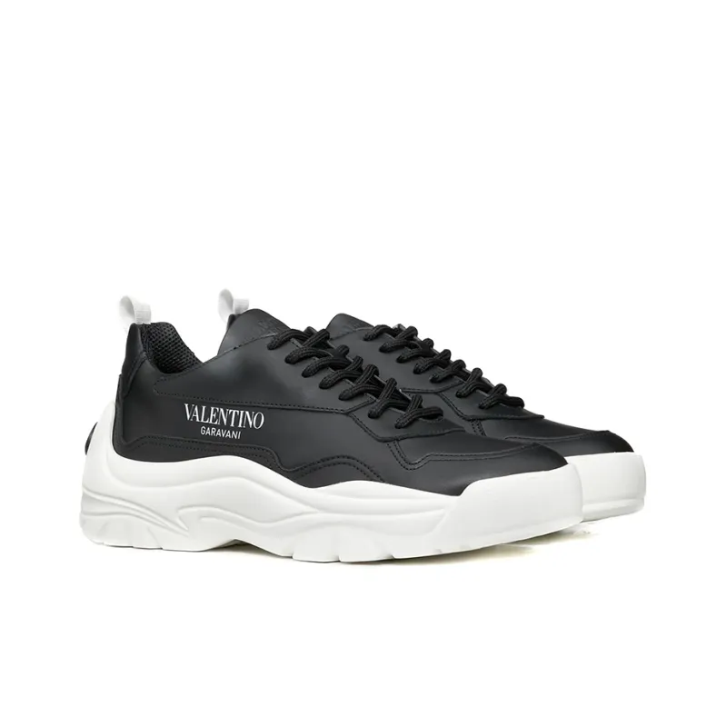 Valentino Gumboy GARAVANI Low Top Casual Shoes Women's Black White-2