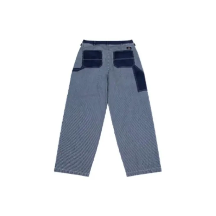 Dickies Casual Pants Men Blue White Stripes-1