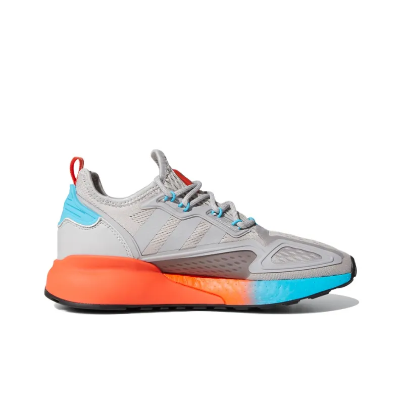 Adidas Zx 2K Boost Grey Two Signal Cyan Women's-2