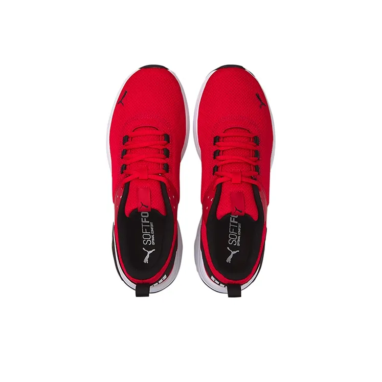 PUMA Electron E Trainers Anti-Slip And Wear-Resistant Breathable Low-Top Casual Shoes Men's Red Black-2