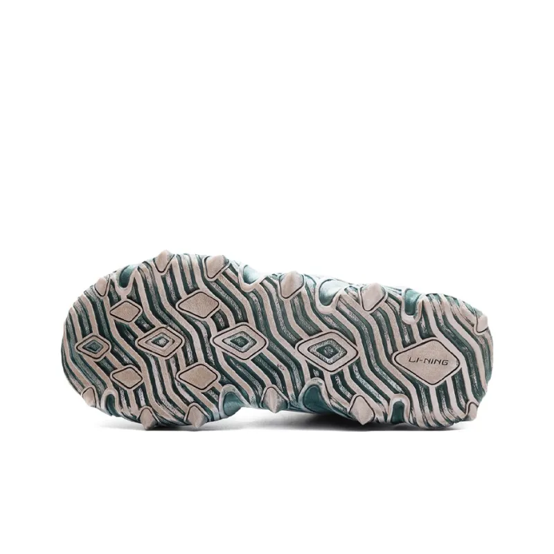 LiNing X Claw Cat Paw Cushioning Slip Resistant Low Top Sports Casual Shoes Women's Dusty Gray Green-4