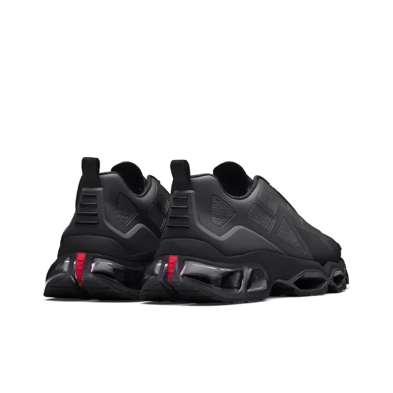 PRADA Collision Cross Abrasion Resistant, Breathable, Lightweight Low Top Casual Shoes Men's Black-3