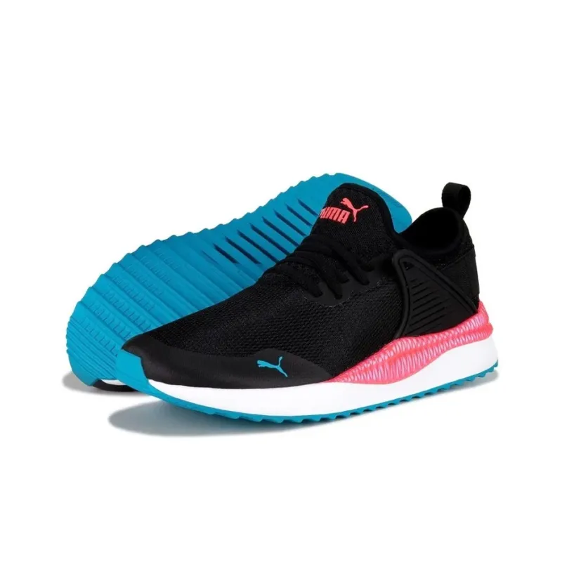 PUMA Pacer Next Cage Low-Top Casual Shoes Women's Black Pink White-4