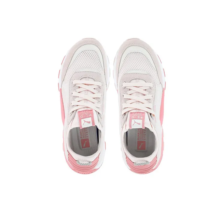 PUMA RS-0 Winter Toys Cushioned Wear-Resistant Slip-Resistant Low-Top Casual Shoes Men's Pink White-2