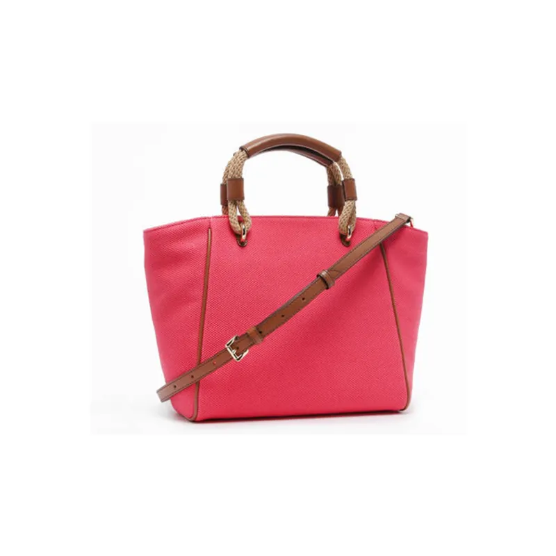 MICHAEL KORS Talia Cotton Canvas Tote Bag Shopping Bag Shoulder Bag Crossbody Bag Handbag Small Size Women's Pink-2