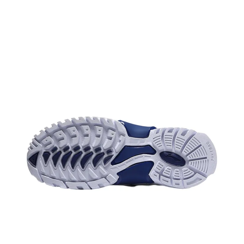 LiNing Aurora Skyline Non slip Lightweight Low Top Casual Shoes Women's White Blue Red-3