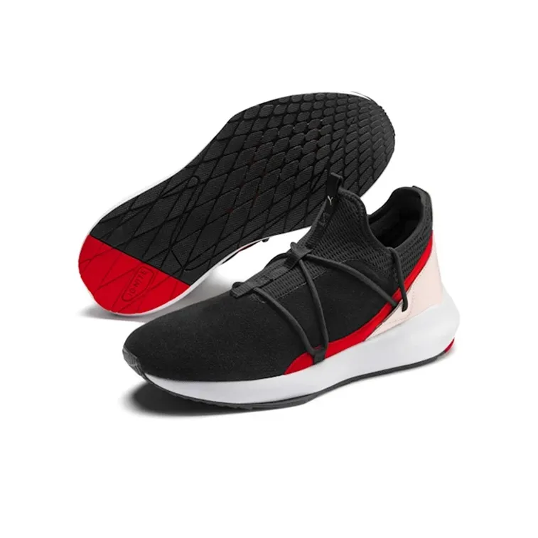 PUMA Scuderia Ferrari Evo Cat Ii Suede 'Black Pink'-2