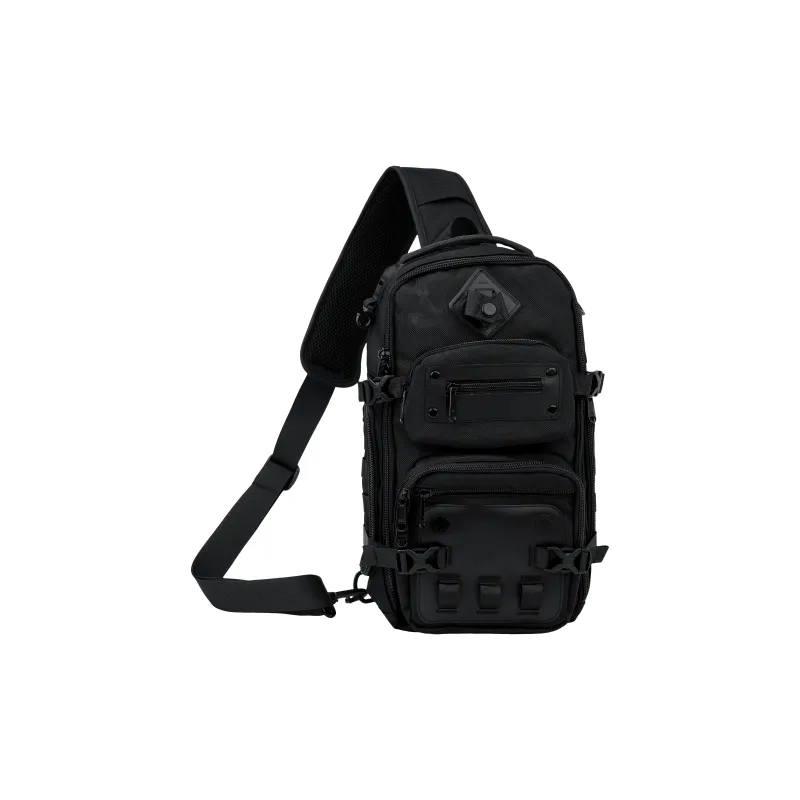 KONADCT Oxford Sling Bag, Shoulder Bag, Crossbody Bag Regular Unisex Black-0