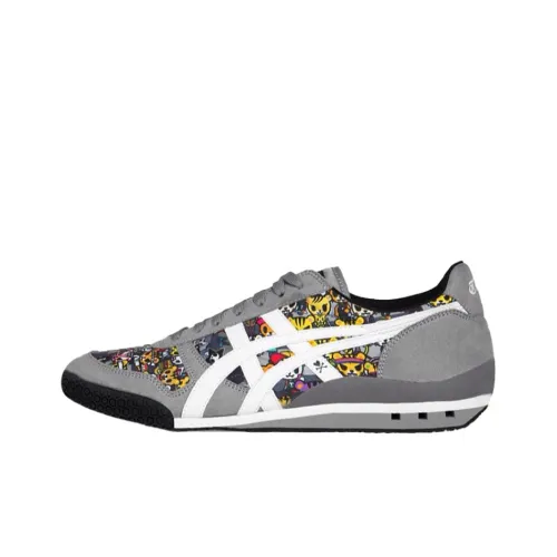 Tokidoki x Onitsuka Tiger Ultimate 81 Cushioning Anti-Slip And Wear-Resistant Low-Top Casual Shoes Unisex Gray Black