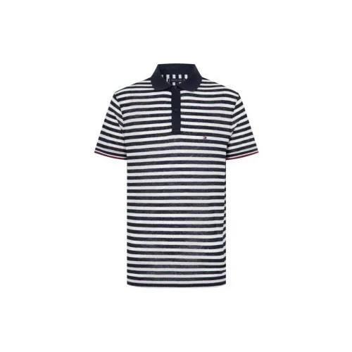 Tommy Hilfiger Logo-patch Striped Polo Shirt