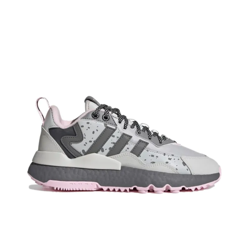 Adidas Originals Nite Jogger For Grey/Pink Women's-1