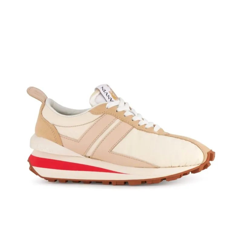 Lanvin Bumpr Anti Slip Wear Resistant Low Top Casual Shoes Women's Beige-1