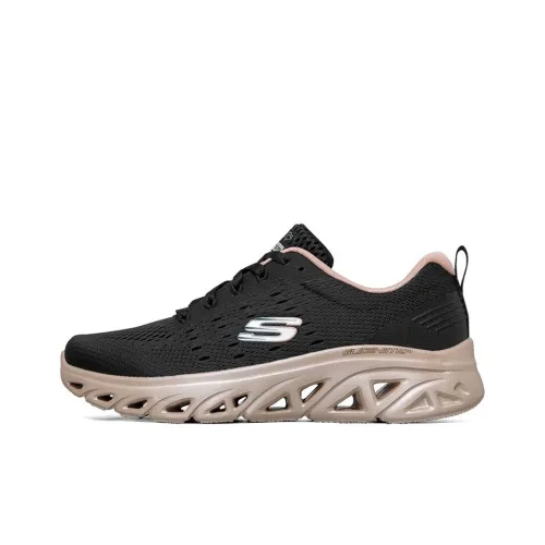 Skechers Glide-step Sport Casual Shoes Women's Low-Top Black/Rose Gold