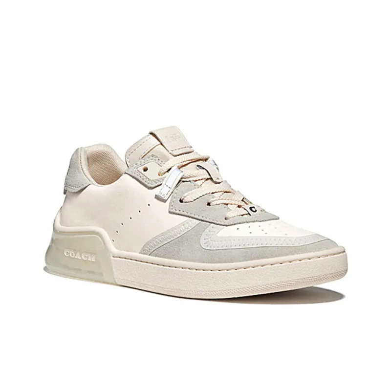 COACH CitySole Court Cushioning, Slip Resistant, Abrasion Resistant, Lightweight Low Top Casual Shoes Women's Chalk-1