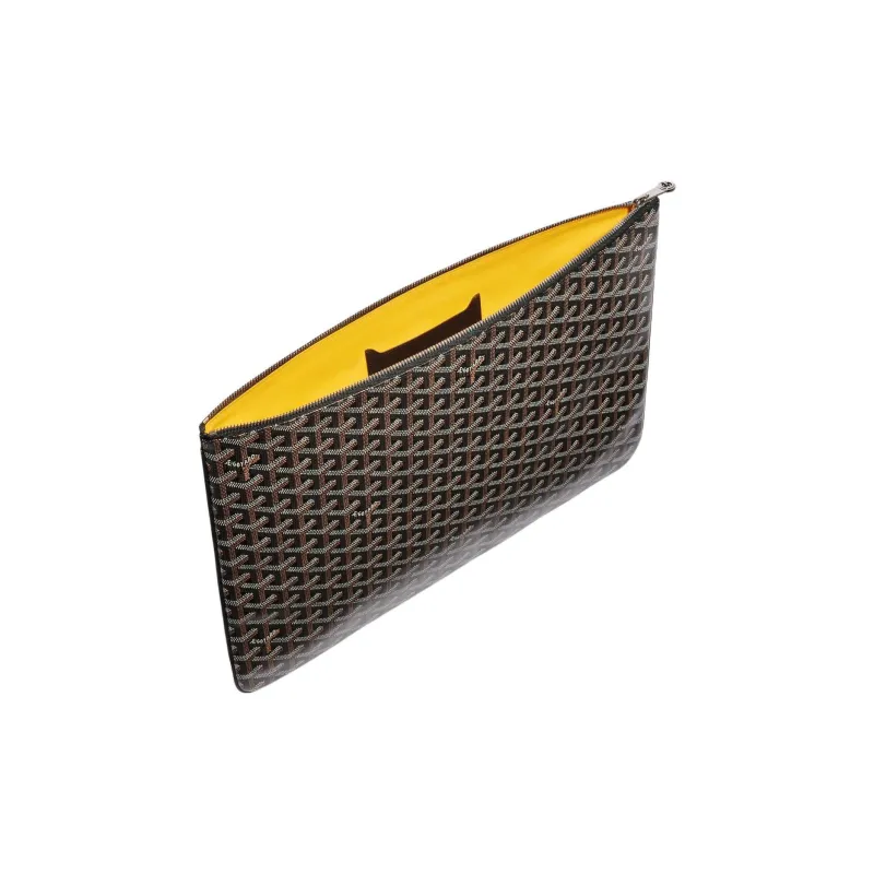 GOYARD SENAT Canvas With Leather Toiletry Bags Storage Bags Clutch Large Size Unisex 11 Colors-1