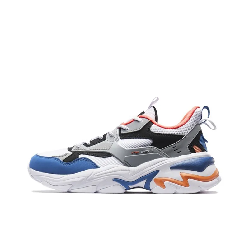 XTEP Shanhai Collection Casual Shoes Men Low Top White Gray Blue-0