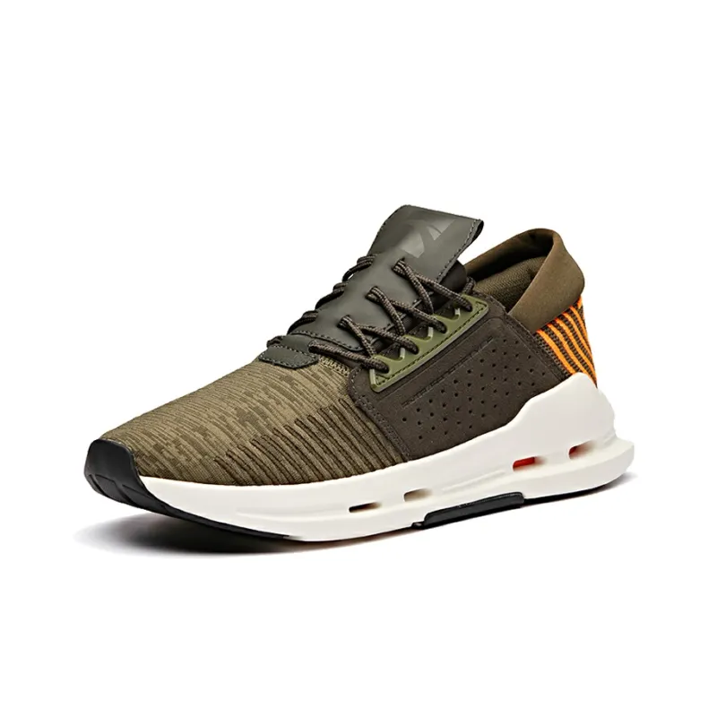 ANTA Casual Shoes Men Low Top Carbon Green Orange-1