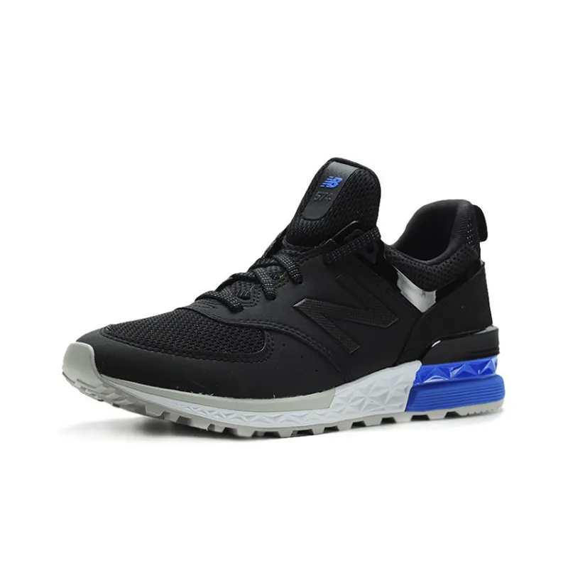 New Balance 574 Black White Blue-1