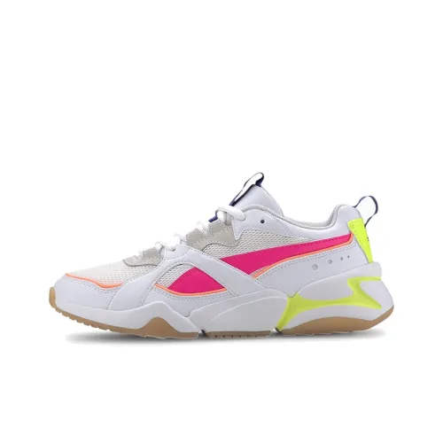 PUMA Nova Casual Shoes Women's Low-Top Pink/Green/White/Gray