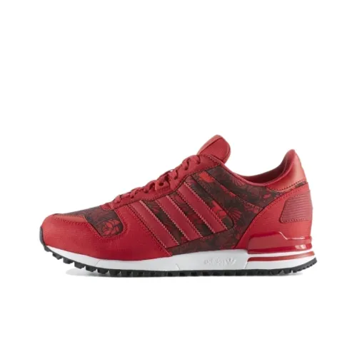 Adidas Originals ZX 700 Casual Shoes Women's Low-Top Dark Red