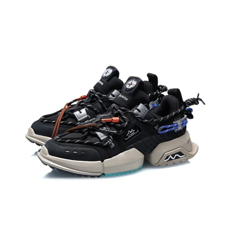 LiNing Pan Gu Casual Shoes Men Low Top Black/Silver-2