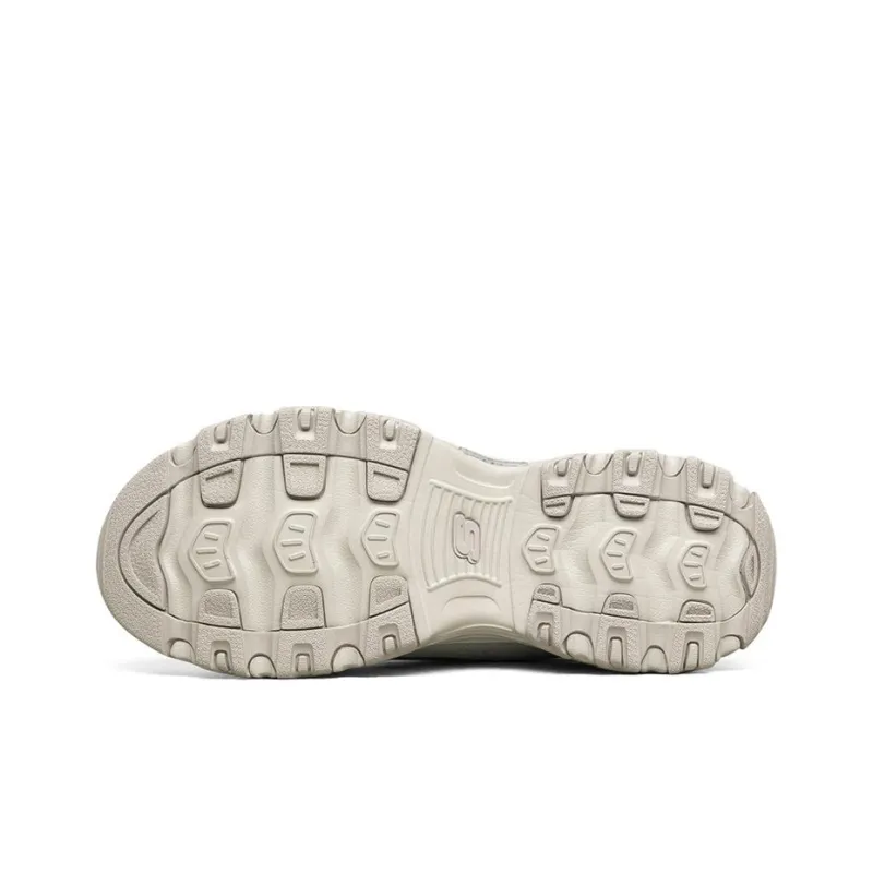 Skechers D'LITES Wear Resistant Low Top Casual Shoes Men's Beige-4