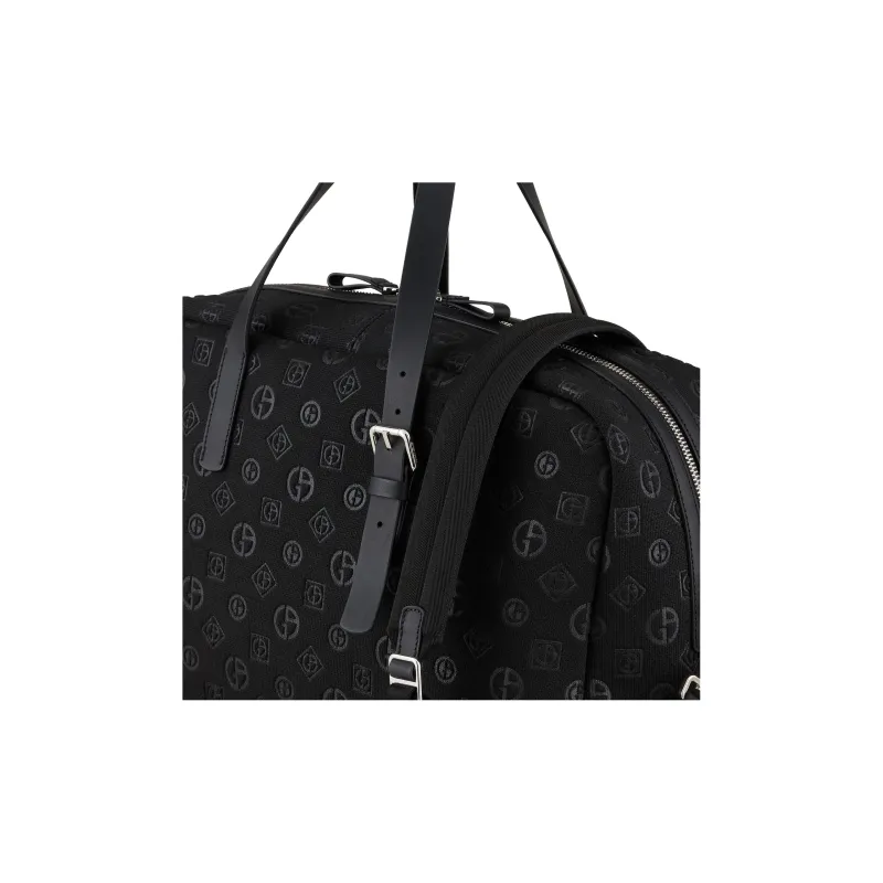 GIORGIO ARMANI Polyester Polyamide Blend Handbag Men's Black-3