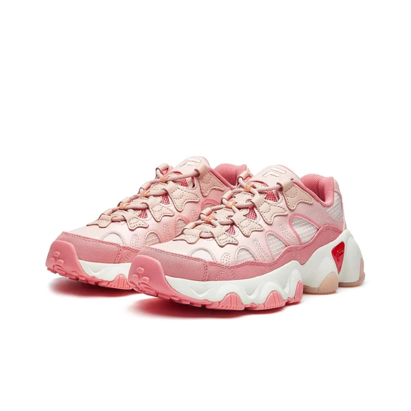 FILA Jagger Vntg Running Shoes Gs Pink/White/Red Women's-1