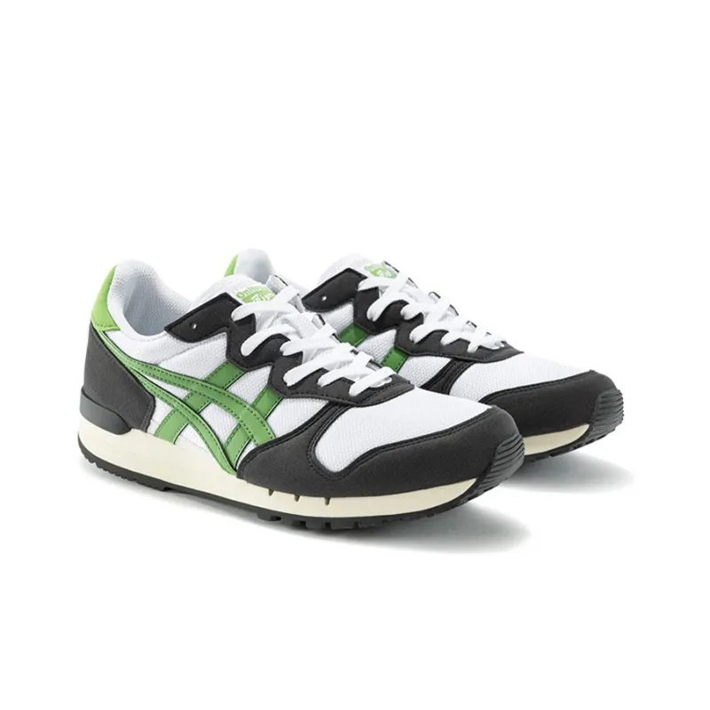 Onitsuka Tiger Alvarado Cushioned Slip Resistant Abrasion Resistant Low Top Casual Shoes Unisex White Green Black-2