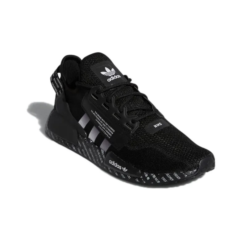Adidas Originals Nmd R1 V2 Script Black-2