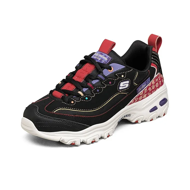 Skechers D Lites Low Top Running Shoes Wm Black Women's-2