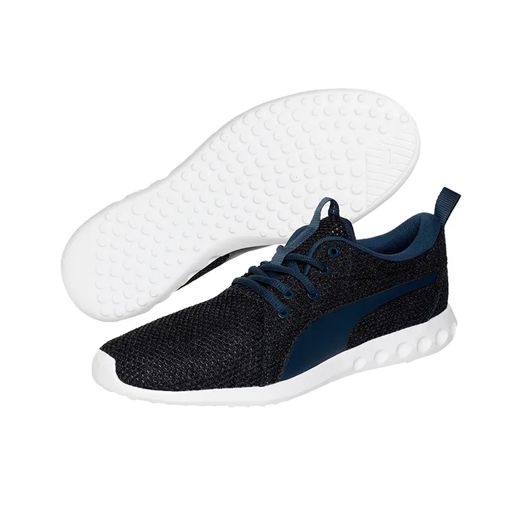 PUMA Carson 2 Nature Knit Sargasso Men's Running Shoes Black/Blue/White-4