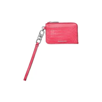 MICHAEL KORS Leather Card Holder Small Size Women's Pink