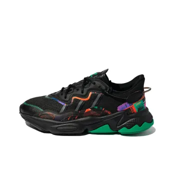 Adidas Originals Ozweego Casual Shoes 'Black Green Multi Color'