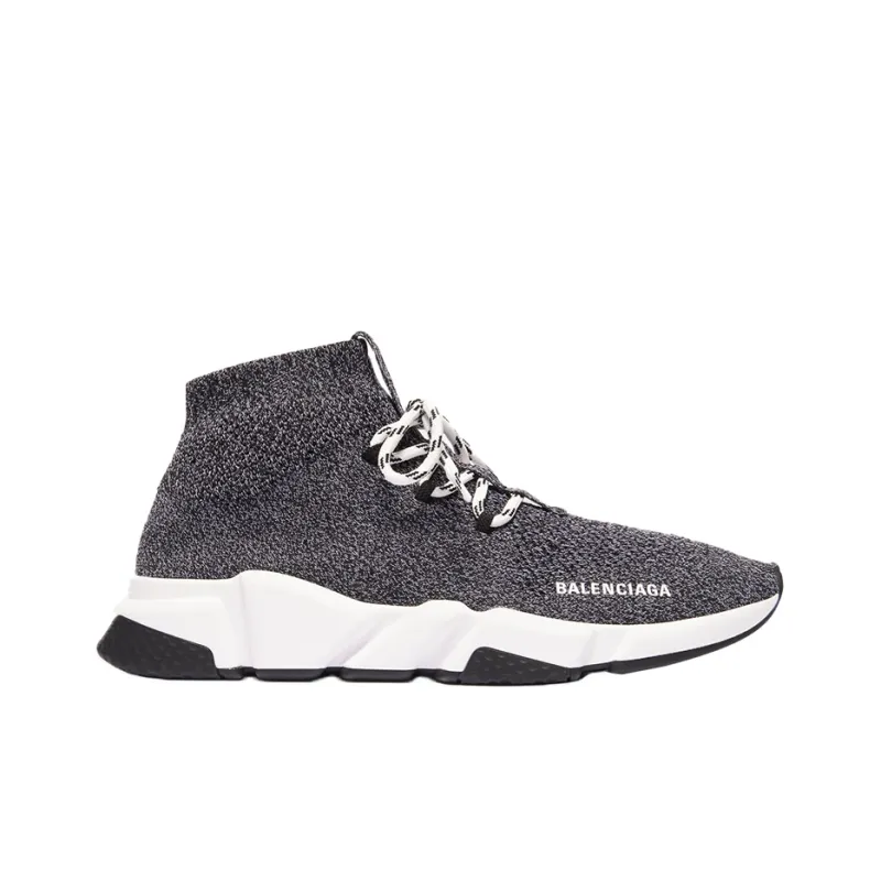Balenciaga Speed Lace Up Trainer 'Noir Blanc'-1