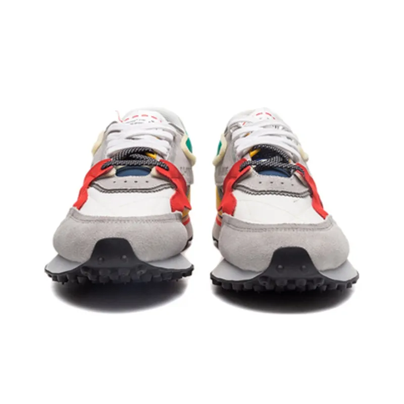 LiNing Slip Resistant, Abrasion Resistant, Lightweight Low Top Sports Casual Shoes Men's White Gray-2