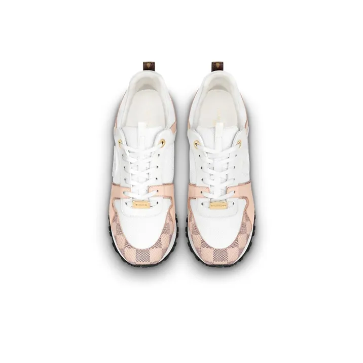 LOUIS VUITTON Run Away Anti Slip Wear Resistant Breathable Lightweight Low Top Casual Shoes Women's Pink White-2
