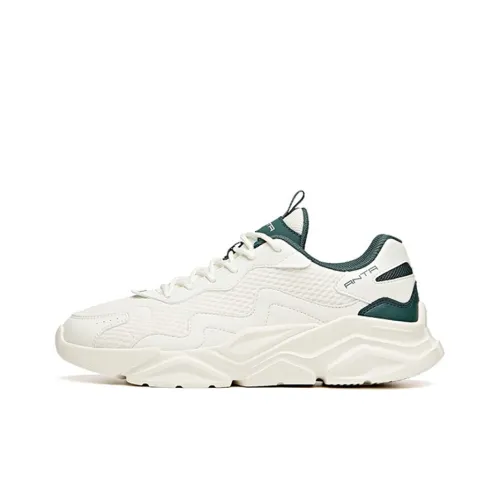 ANTA Life Collection Casual Shoes Women's Low-Top White Moss Green