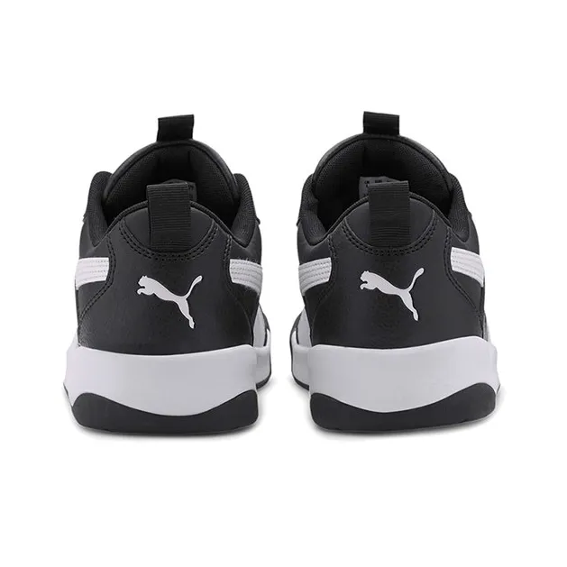 PUMA Backcourt Sl Cushioning Wear-Resistant Low-Top Casual Shoes Unisex Black White-3